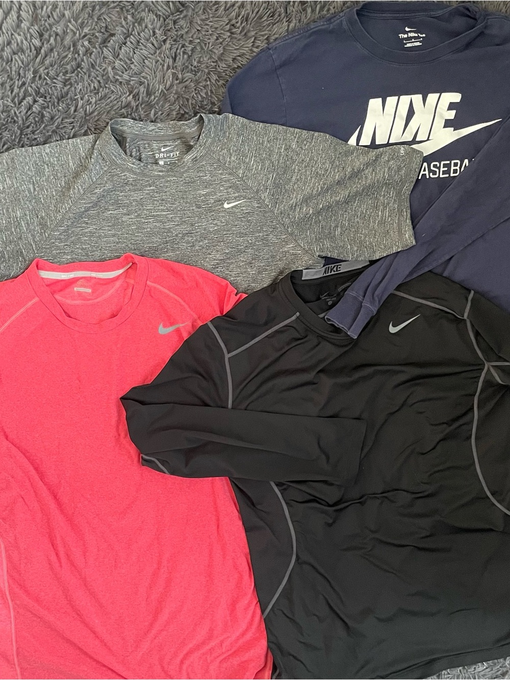 Men Size Large Nike Pro Combat Dri-Fit Standard Tee T-Shirt Short Long Sleeve
